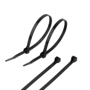 CHINEE Black Nylon Cable Ties Self Locking Assorted Sizes for Home Office & Garden Cord Management Zip Ties