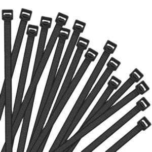 CHINEE Black Nylon Cable Ties UV Resistant Self Locking Heavy Duty Zip Ties Outdoor Cable Management Custom Size
