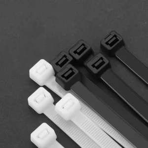 CHINEE Black Self Locking Nylon Cable Ties High Strength Plastic Fastening Ties for Wire Bundling Fixing Tensioner
