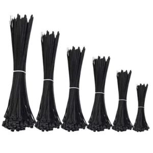 CHINEE Black Uv Protection Zip Ties Self locking Nylon Cable Tie Bunding Tape Plastic Zip Ties