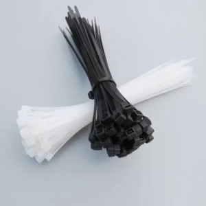 CHINEE Black and White Cable Tie 3.6 * 150mm Self locking Tie Multifunctional Nylon Harness Tie