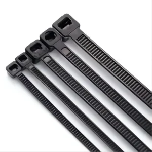 CHINEE Black and White Self locking Adjustable Heat Resistance Extended Binding and Packaging Nylon Cable Ties for Wires Bundling