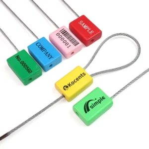 CHINEE CBS-010 Customizable ABS Coated Plastic Tie Security Hexagonal Metal Cable Seal for Rubber Cable Sealing Fix