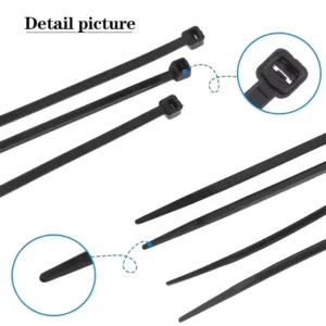 CHINEE CE Approved Nylon 66 Cable Ties FOB Price Self Locking 12*600mm Zip Ties Wire Wrap for Cable Management