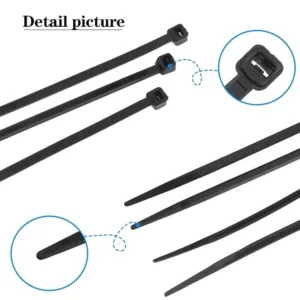 CHINEE CE Approved Nylon 66 Cable Ties FOB Price Self Locking 9*500mm Zip Ties Wire Wrap for Cable Management