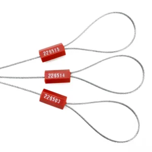 CHINEE Cable Seals Self locking Numbered Padlocks Pull Tight Anti Tamper Safety Steel Wire Tamper proof Metal Cable Tie