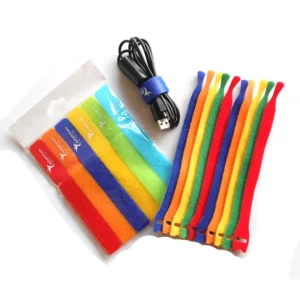 CHINEE Cable Ties Hook and Loop Strap Nylon Cable Tie with Custom Logo