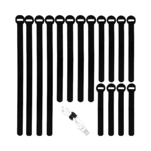 CHINEE Cable Ties Self-Adhesive Double-Sided Eco-Friendly Heat Resistant Cord Organizer Hook Loop Shoes Polyester Tape High Quality