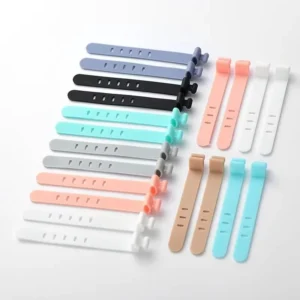 CHINEE Cable Winder Cord Organizer Fixed Buckle Mobile Phone Charging Network Silicone Cable Ties Cable Winder Cord Organizer