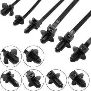 CHINEE Car Plastic Cable Wire Ties Black Eco-friendly Zip Ties Wrap Tie Push Mountable Nylon 3.6*150 Scrap Nylon Tyre Cord CE ROHS