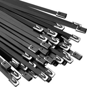 CHINEE Certified High Temperature and Low Temperature Resistant Nylon 11 Coated Self Locking Pvc Coated Ss Cable Ties