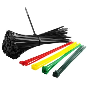 CHINEE China Manufacturer’s Eco Friendly Self Locking Cable Ties Black and White Nylon PA66 100pcs with 300mm Length