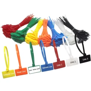 CHINEE Colored Zip Cable Ties Tag Nylon Self-Locking 3.5mm X 200mm Electrical Industrial Use