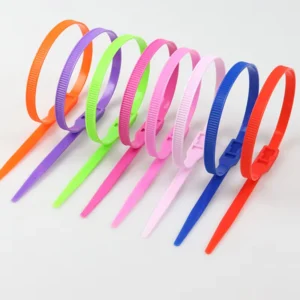 CHINEE Colorful Durable Cable Ties Zipper Cable Ties 4*200 Heat Resistant Elastic Nylon Cable Tie