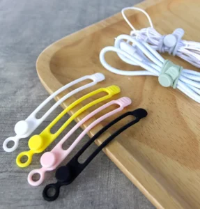 CHINEE Colorful Elastic Silicone Cable Ties Heat Resistant Customizable Size Cable Organizer & Wire Holder