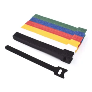 CHINEE Colorful Nylon Self Adhesive Cable Ties Double Sided Back to Back Data Cable Fixing Tape Hook Loop Storage Organizer