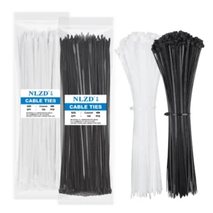 CHINEE Commercial Grade Standard Black Nylon Cable Ties Anti-Corrosion Binder Wraps Screw Mount 100mm Giant Pack Industrial Supply