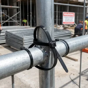 CHINEE Construction Site Temporary Fencing Nylon Cable Ties Heavy Duty Tensile Strength Plastic Fasteners