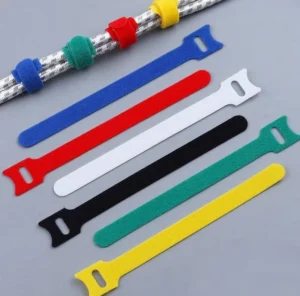 CHINEE Custom 6 Inch Reusable Cable Ties Adjustable Cord Straps Wire Cord Wrap and Hook Loop Cable Home Office Garden Promotion Gift