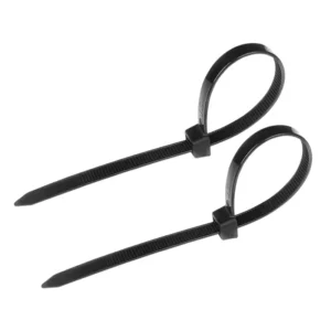 CHINEE Custom Black & White Nylon Cable Tie 3.6*200 mm Plastic Self-Locking Strap Durable Product Manufacturing