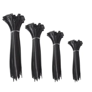 CHINEE Custom Black & White Nylon Cable Tie 3.6*200 mm Plastic Self-Locking Strap Manufacture