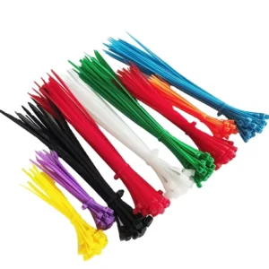 CHINEE Custom Black & White Nylon Cable Tie 3.6*200mm Plastic Self Locking Strap Manufactured with Durable Nylon 66 Material
