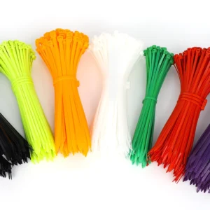 CHINEE Custom Color Nylon 66 High Quality CE ROHS Certified Industrial Use Cable Ties Zipties 2.5*80 mm Black White Self-Locking