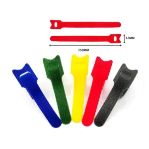 CHINEE Custom Color Shape logo High Quality Adjustable Double Side Nylon Hook and Loop Cable Ties