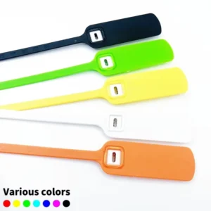 CHINEE Custom Disposable Plastic Seal Security Tamper Evident Plastic Seal Tags for Label With Barcode