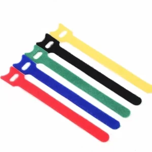 CHINEE Custom Double Side Hook & Loop Nylon Back to Back Fixable Cable Ties With Logo Printed