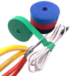 CHINEE Custom Flexible Color Velcroes Automatic Hand held Self gripping Strap Hook and Loop Cable Tie Strap Velcroes