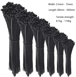 CHINEE Custom Heavy Duty Nylon PA66 Cable Zip Ties Strong Self Locking 250lbs Extra Heavy Duty Ties