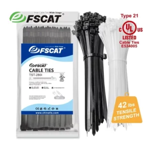 CHINEE Custom Industrial Plastic Fastener 3.6x280mm Self-Locking Nylon 66 Cable Ties Cable Organizer