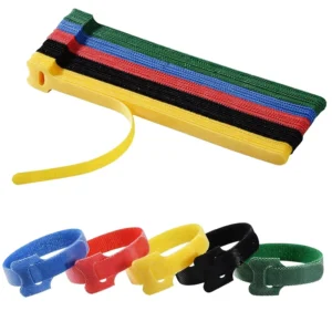CHINEE Custom Logo Eco-Friendly Self-Adhesive Double-Sided Reusable Hook and Loop Cable Tie Band