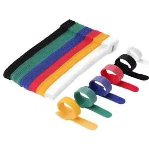 CHINEE Custom Logo Multi color 6 Inch Reusable Velcroes Cable Ties Used for Organizing Cables in Homes Offices and Data Centers