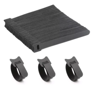 CHINEE Custom Logo Nylon Cable Ties with Self Locking Fastener Strap Hook and Loop Fastener