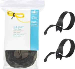 CHINEE Custom Logo Reusable Cable Ties Multi purpose Hook and Loop Cable Straps Wire Ties Cable Organizer for Home and Office