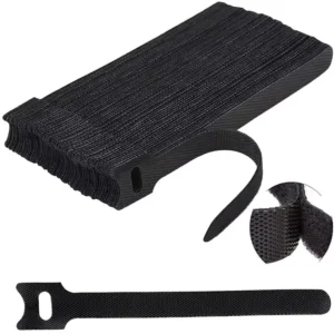 CHINEE Custom Logo Reusable Cable Ties Multi purpose Hook and Loop Cable Straps Wire Ties Cable Organizer for Home and Office
