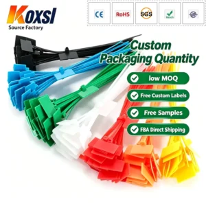 CHINEE Custom PE Nylon Marker Cable Ties Durable Identification Zip Ties Write on Flag Label Tag Wire Markers Direct Factory CE