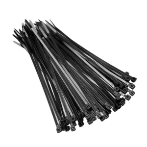 CHINEE Custom Printed Logo Cable Tie Holder 300mm Adjustable Nylon Hook Loop Strap with Plastic Buckle Reusable Cable Ties
