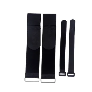 CHINEE Custom Printed Logo Reusable Eco-Friendly Nylon Hook Loop Strap Cable Tie Double Sided Adhesive Adjustable Releasable Buckle