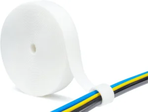 CHINEE Custom Self Adhesive Double Sided Reusable Heat Resistant Eco Friendly Hook Loop Cable Tie Strong Adhesive Customizable Size
