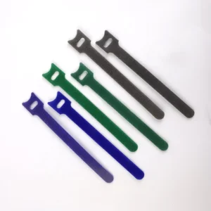 CHINEE Custom Self Adhesive Hook and Loop Extension Cord Organizer Hanger with for Velcro Strap and Reusable Cable Ties