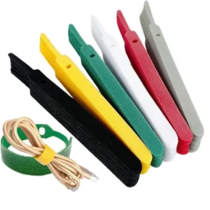 CHINEE Custom Shaped Double Sided for Back to Back Nylon Material Cable Management Belt for Data Cable Storage Plant Binding Finishing