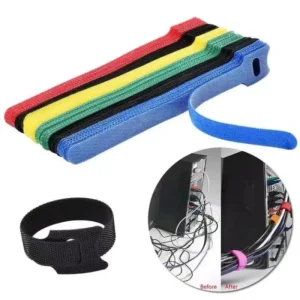 CHINEE Custom Size Color Reusable Polyester Material Cable Tie velcro Hook and Loop Manufacturer