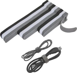 CHINEE Custom Size Eco Friendly Self Adhesive Double Sided Hook Tape Polyester Nylon Cable Ties with Strong Adhesive Reusable Washable