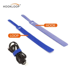 CHINEE Custom Size Nylon Needle-type Hook and Loop Cable Ties Self-Adhesive Heat Resistant Hook Loop Fastening Strap
