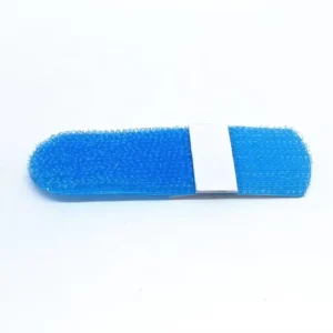 CHINEE Custom Size Self Adhesive Blue Color on Same Side Self Sticking Nylon Fastener Tape Circle Adjustable Hook and Loop Cable Ties