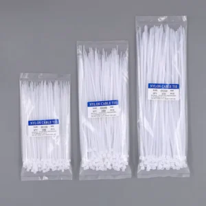 CHINEE Custom UV Protection Self Locking Nylon 66 Cable Ties 100pcs Bag for Bundling Items 300mm 400mm 500mm Black White