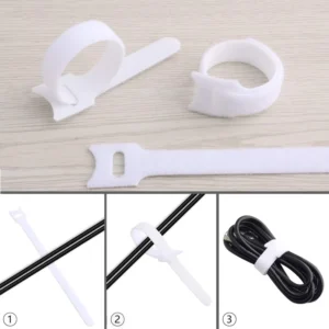 CHINEE Custom Velcroes Cable Ties Hook Loop Strap Fastener Colorful Reusable Cable Ties